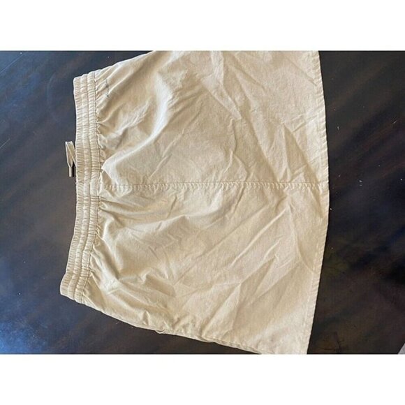 Eddie Bauer Women Tulip Hem Tan Skort S Drawstring Pockets Short Elastic Waist - Picture 2 of 10